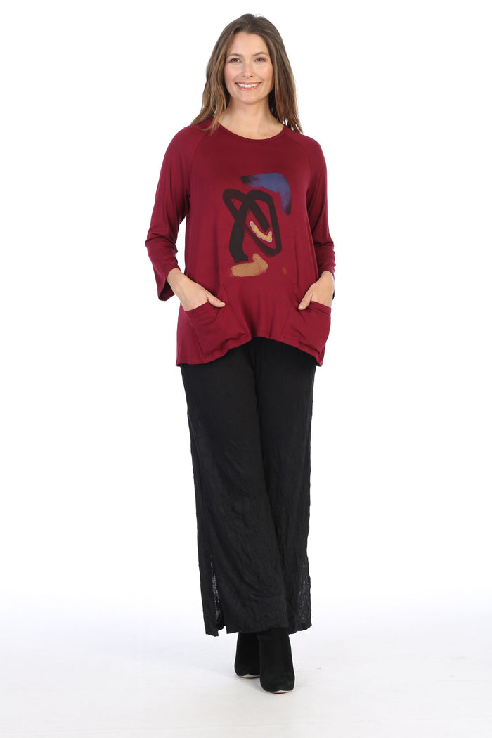 Jess & Jane Patch Pocket Modal Top