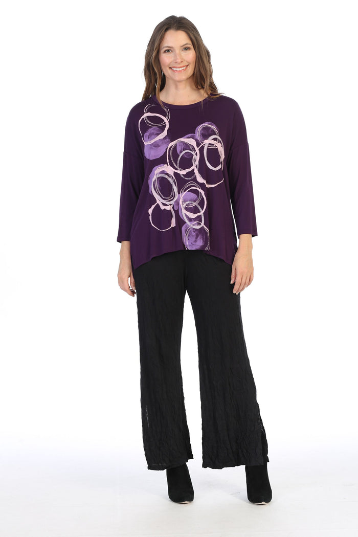 Jess & Jane Echoes Modal Print Top