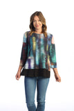 Reflections Sublimination Contrast Hem Top