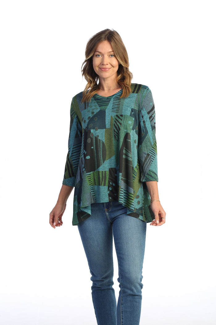 Jess & Jane Doodles Slinky Knit Tunic Top