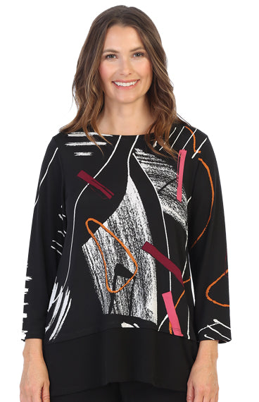 Jess & Jane Strings Contrast Top