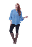 Asha Embroidered Peasant Top