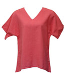 California Cotton Brisa Top, Coral
