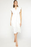Entro Usa Ruffled Tiered Pocket Midi Dress