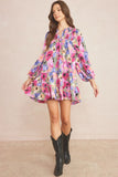 Orchid Floral Dress