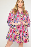 Orchid Floral Dress