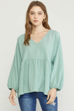 Entro Textured Babydoll Tunic