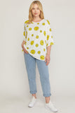 entro USA Happy Face Top, Off White