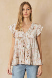 entro usa Geometric Tiered Top