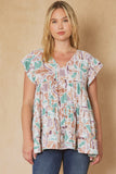 entro USA Geometric Tiered Top