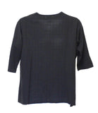 Dotty Gauze Cotton Ginger Tunic, Black