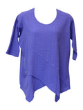 Dotty Gauze Cotton Ginger Tunic, Orchid