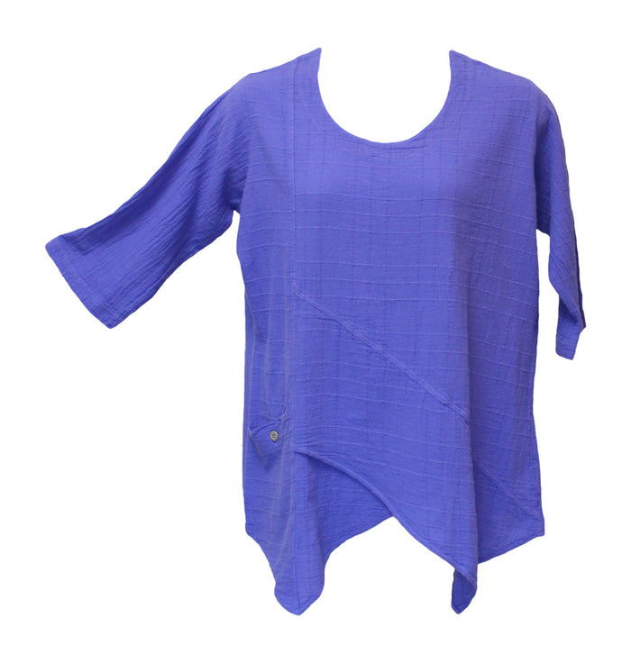 ezze wear dotty gauze ginger tunic top