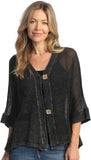 jess & jane mineral washed cotton mesh jacket