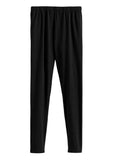 Mineral Washed Cotton Ankle Legging Pant, Black