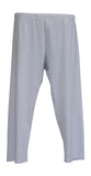 Mineral Washed Cotton Legging Capri, White
