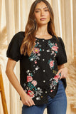 Andree by unit / Savanna Jane Floral embroidered button down blouse