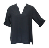 Ezze Wear Dotty Gauze Cotton Teah Tunic Top