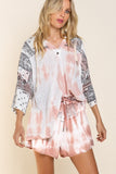 Pol Clothing Paisley Mixed Print Top