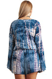 Tie Dye Romper, Blue Mix