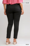 Washed Moto Jeggings, Black