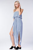 All Aboard Striped Jumpsuit, Blue