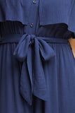 Wherever Off the Shoulder Jumpsuit, Navy