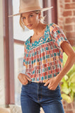 Savanna jane / andree by unit floral embroidered top