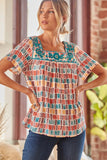 Savanna jane / andree by unit floral embroidered top