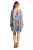 Paisley Bell Sleeve Dress