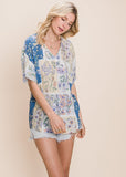 Floral V-Neck Top