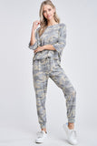 camo green loungewear set