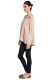 Angel Sleeve Tribal Blouse, Mocha