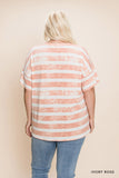 Striped Pocket Top, Rose