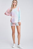 Tequilla Sunrise Tie Dye Shorts Set