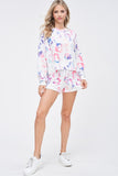 rainbow leopard short set