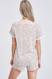 Leopard Loungewear Short Set