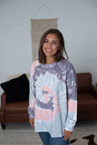 Sassy Swirl Tie Dye Tunic, Grey