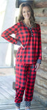 Plaid & Dots Loungewear Set