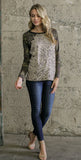 Camo & Leopard Top
