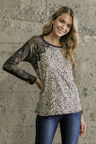 Camo & Leopard Top