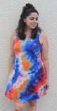 Royal Multi Tie Dye Dress