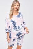 starlet bike short set blush navy