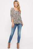 Stars & Leopard Knit Top