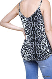 Snow Leopard Tank Top, Black