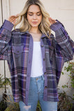 Purple Plaid Shacket