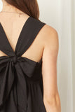 Square Neck Babydoll Top, Black