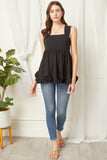 entro usa Square Neck Babydoll Top