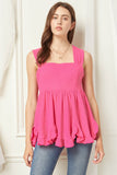 entro usa Square Neck Babydoll Top