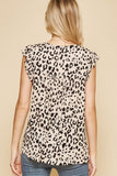 Leopard Embroidered Top